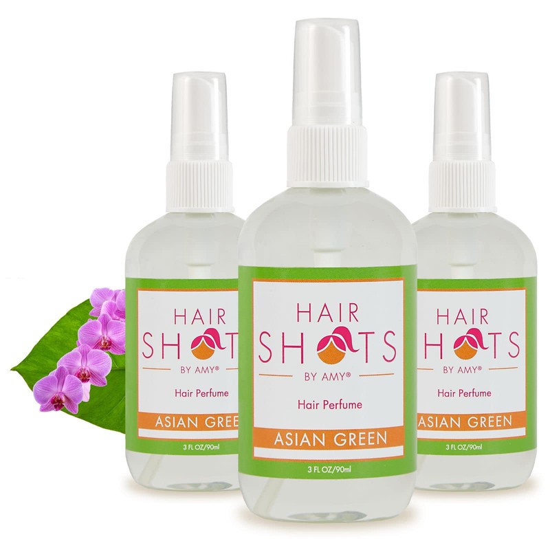 Hair Shots Heat Activated Hair Fragrance Asian Green Three Pack
