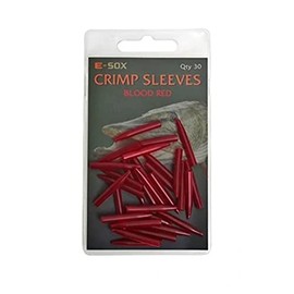 Drennan E-Sox Crimp Sleeves For Pike Fishing Pack Of 30: Blood Red