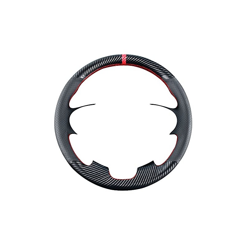 Carkooler DIY Stitching Carbon Fiber Steering Wheel Cover for Honda
