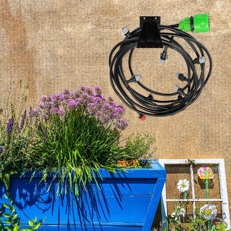 HAWILLOSCH Wall Mounted Vacuum Hose Holder Space Saving Organizer with