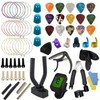 66Pcs Guitar Accessories Kit Tuner Capo Pick Bracket Repair Tools