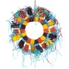 Paper Party Wheel Enrichment Natural Parrot Toy