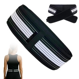 RNXSIB Orthogürtel, Ischias Gürtel Schwarz(140x9cm Starke Unterstützung, leicht und Komfortabel, Geeignet Zur Korrektur Schlechter Haltung, Geeignet für Fitness und manuelle Arbeit