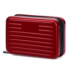 LOUEBICA Credit Cards Holder for Women RFID Blocking Aluminum Zipper Wallet Business Card Case Metal ID Case for Men