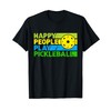 Happy People Play Pickleball T-Shirt, black