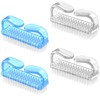 4 Pcs Nail Cleaning Brush, Plastic Handle Scrubbing Brush Eco