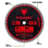 FOXBC 8-1/4 Inch Metal Cutting Table Saw Blade 80-Tooth TCG