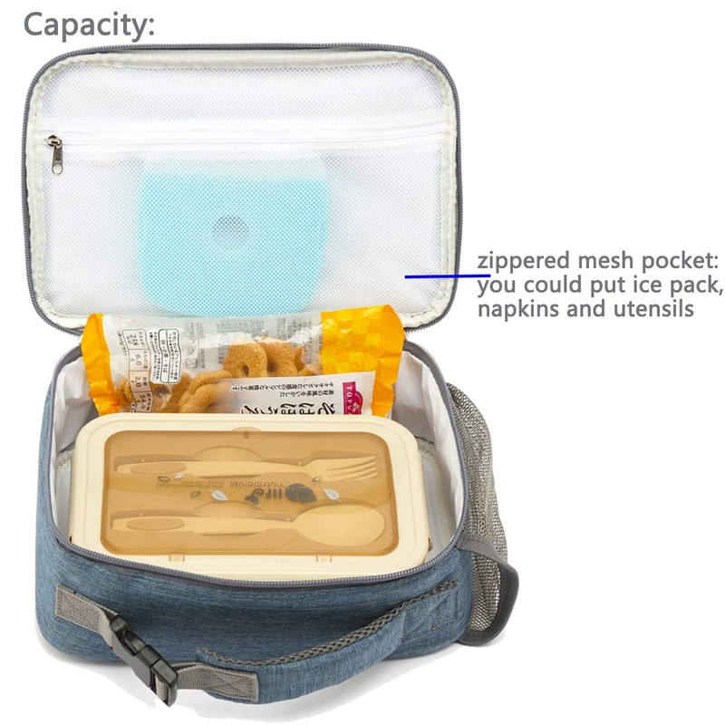 FlowFly Kids Lunch box Insulated Soft Bag Mini Cooler Back