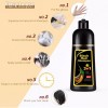 DONWELL 3-in-1 Herbal Hair Dye Shampoo-100% Grey Coverage Instant Color
