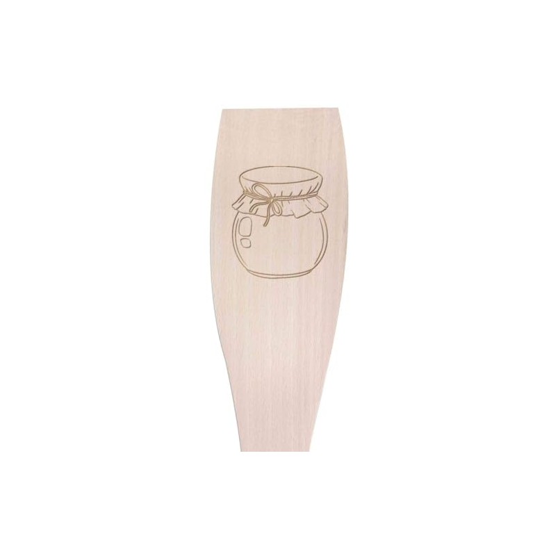 Large 'Round Jar' Wooden Cooking Spatula (SA00024808)