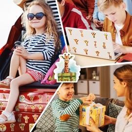 Mistree 50 Stickers Giraffe 5 cm Craft Sticker Set Children