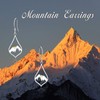 Mountain Earrings 925 Sterling Silver Mountain Range Jewelry Camper Gifts