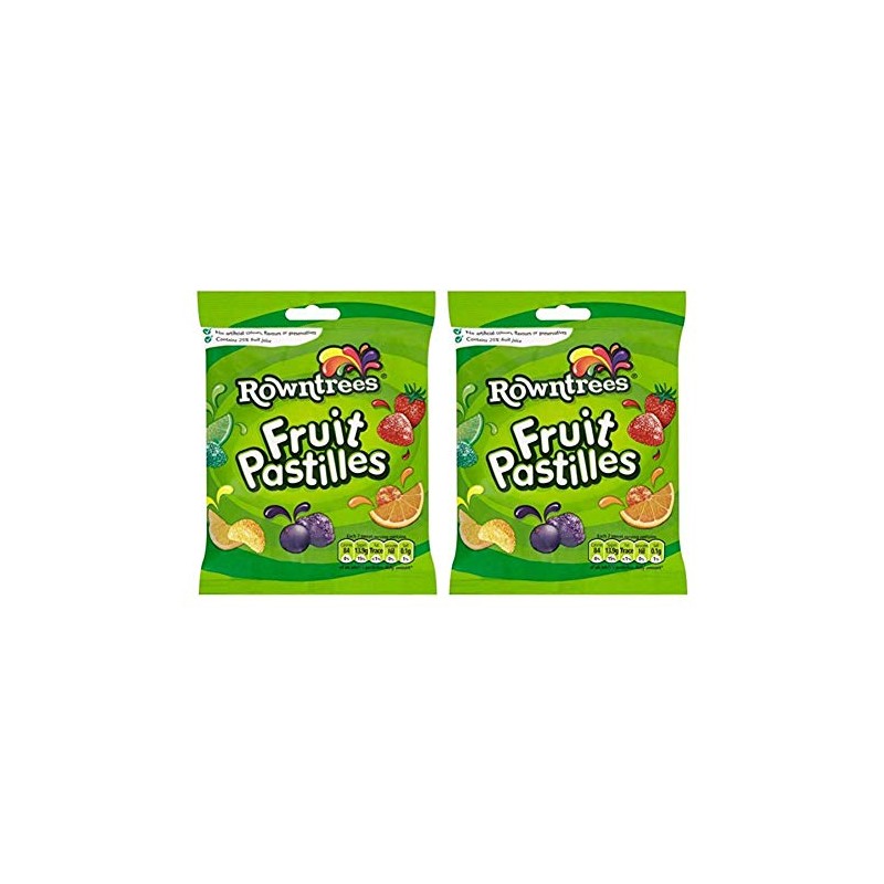 Rowntrees Fruit Pastilles Bag 143g (Pack of 2)