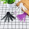 5 Pcs Purple Plastic Measuring Cup and Spoon Kitchen Tool