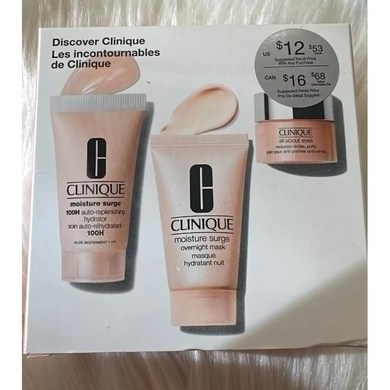 Clinique 2 Clinique Set Moisture Surge 100H, Overnight Mask 30ml