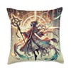 Arcane Mage Fantasy Digital Art Throw Pillow