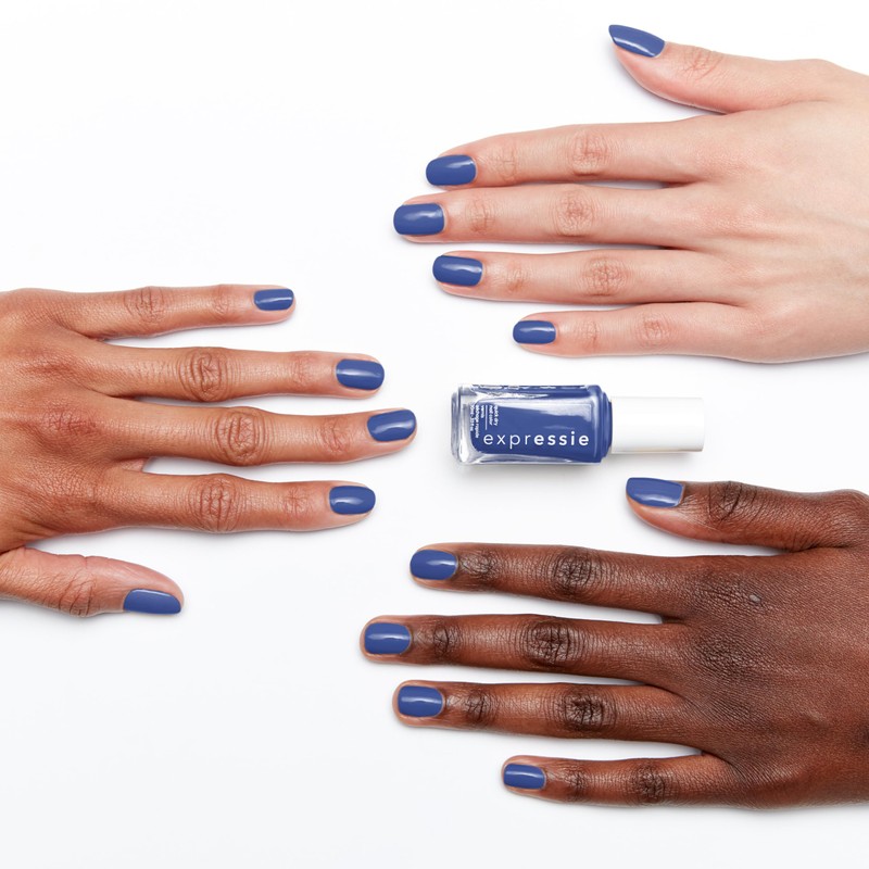 essie Expressie Nail Polish, Quick-Dry Iris Blue Nail Polish, Vegan,