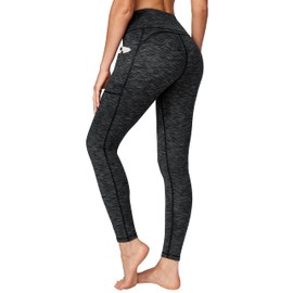 Ewedoos Women's Yoga Pants with Pockets Leggings for Women Tummy Control Workout Leggings for Women Compression Leggings Charcoal
