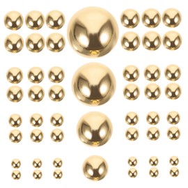 TEHAUX 1000pcs Multi-Function Flat Nail Adornments DIY Half Pearl Nail Charms Durable and Easy to Apply for Unique Manicure Styles Mixed Color