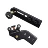 IBESTWOLF Black Durable Upper Lower Sliding Door Roller Bracket Right