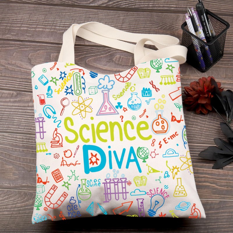 FEELMEM Science Diva Tote Bag Chemistry Science Gift Science Lovers