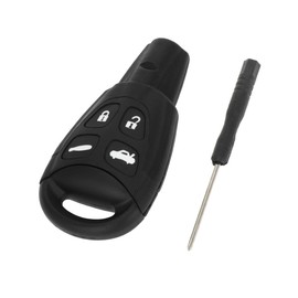 VekAuto Key Shell Case for SAAB 93 95 2003-2007 Keyless Entry Remote Key Fob Replacement Case 4 Buttons