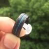 generic Anillo De Carburo De Tungsteno Para Hombre Línea Azul