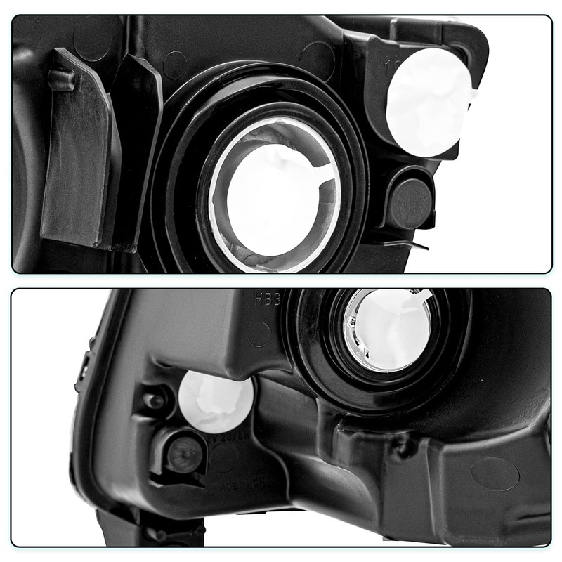 TUSDAR Halogen Headlight Assembly Set for 2011-2013 Jeep Grand Cherokee/