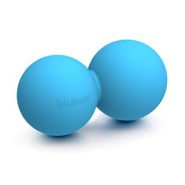MUEUSS Massage Ball Double Lacrosse Ball Peanut Massage Ball & Mobility Ball for Physical Therapy - Deep Tissue Massage Tool for Myofascial Release, Muscle Relaxer, Acupoint Massage 1 Pack, Blue