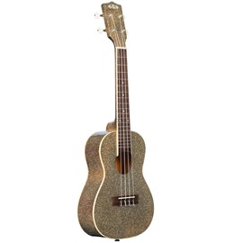 Kala Brand Music Co. Sparkle Stardust Gold Gloss Concert Ukulele (KA-SPRK-GOLD)