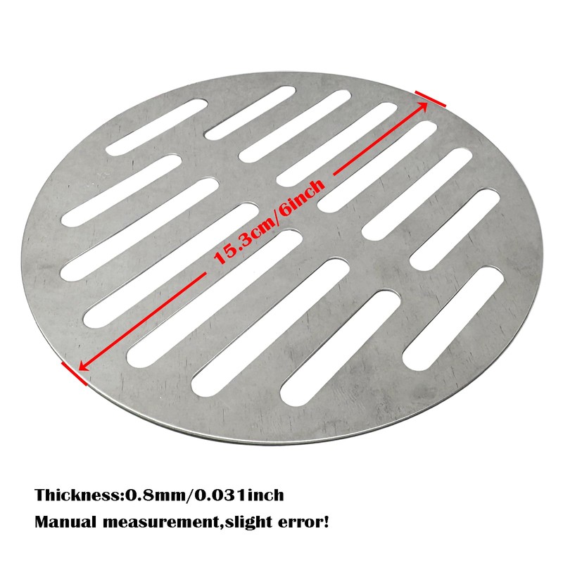 6 Inch Stainless Steel Round Floor Drain Cover,14 Holes Replacement
