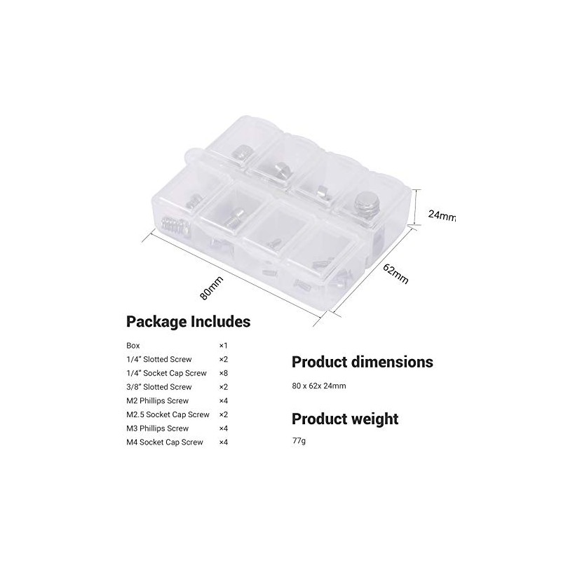 SmallRig Juego de Tornillos para Accesorios de Cámara AAK2326