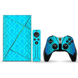 MightySkins Skin Compatible With NVIDIA Shield TV (2017) wrap cover sticker skins Blue Vintage
