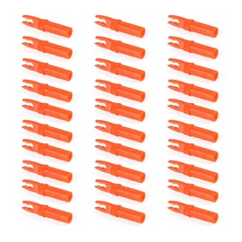 NIKA ARCHERY Pack of 30 Arrow Cams Replacement Cams for Archery, ID6.2 mm/0.244 Inch, Plastic Inserts, Replacement Cams for Archery, Orange