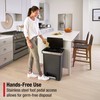 Rubbermaid Premier High-Capacity Step-On Trash Can, 19 Gallon, Single or