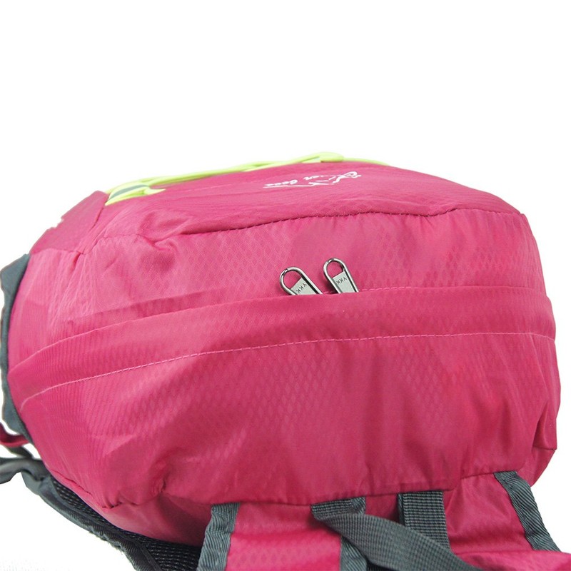 Packable Handy Lightweight Foldable Outdoor Travel Daypack Backpack (Hot Pink)