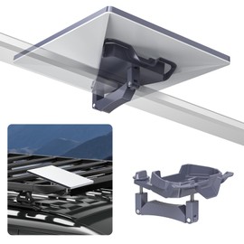 QUIDDITY Starlink Mini Roof Rack Mount, 0.47''-1.89'' Starlink Mini Mount Kit, with Pipe for RV, Poles, Yachts, Campers(Not for Round Profile Bars)