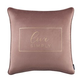 ROOM99 Unique Decorative Cushion Cover Cushion Cover Decorative Throw Cushion Cover Aesthetic Modern Bedroom Living Room Velvet Decor Live Simply 45 x 45 cm