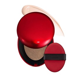 Red Cushion Foundation, Mask fit Cushion Semi-Matte, Make Up Foundation Wasserfest & Langlebig, Volle Deckkraft Grundierung CC Creme für Makelloses Make up, Leichtes & natürliches Aussehen, SPF40 PA++