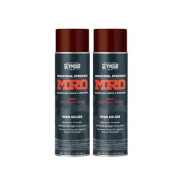 SEYMOUR 620-1407 Industrial MRO High Solids Spray Paint, Red Iron Oxide Primer, 16 Ounce (Pack of 2)