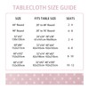 HommxJF Blush Pink Polka Dot Satin Table Cloth 52 x