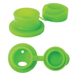 Pura Sport Isolierflasche, 473 ml, mit Sporthülle und Silikon-Sport-Top mit großem Mund, Edelstahl, auslaufsicher und auslaufsicher, für Kinder, Kleinkinder, Vorschüler – Grün