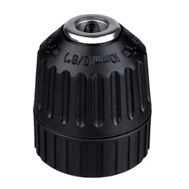 Yakamoz Keyless Drill Chuck, 0.8-10mm Capacity Mount 3/8-24UNF Keyless Drill Chuck Quick Change Conversion Adapter