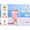 Zenbo 50oz Stainless Steel Tumbler with Handle & Straw Lid