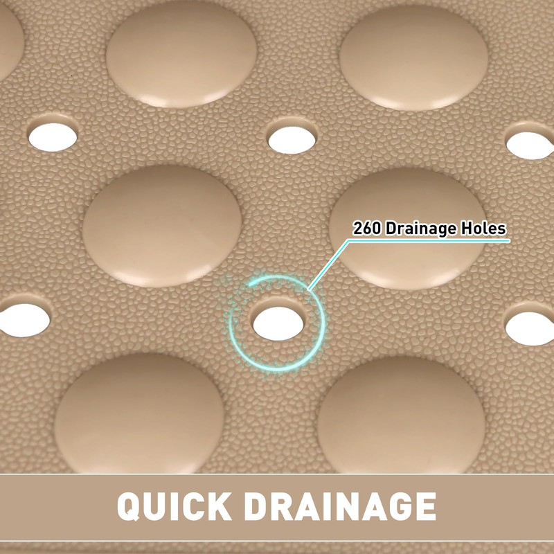 Shower Mat Non Slip: 35.4 x 23.6 Inch Extra Large