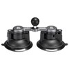 FANAUE Double Suction Cup Car Base Mount with 1" Ball,