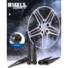 GAsupply 14x1.5 Spike Lug Nuts Black, M14x1.5 Spiked Lug Nut