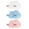 Blue Mini Cloud Portable Box Cutter,Retractable Utility Knife, DIY Small