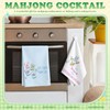 Windkream 8 Pcs Mahjong Cocktail Kitchen Towels Dish Towels, 18