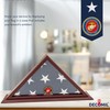 DECOMIL 5'x9' Flag Display Case for American Veteran Burial Flag